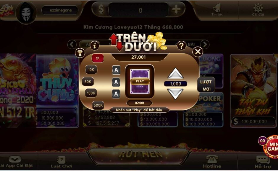 Trên Dưới Sunwin – Game Giải Trí Kiếm Tiền Dễ Dàng 2026