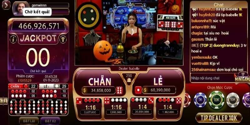 Phương pháp gấp thếp trong xóc đĩa livestream